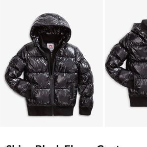 Appaman Glossy Black Kids Winter Coat
